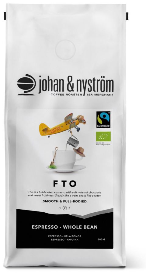 Johan Johan & Nyström Espresso Fair Trade Organic 500 g kahvipavut