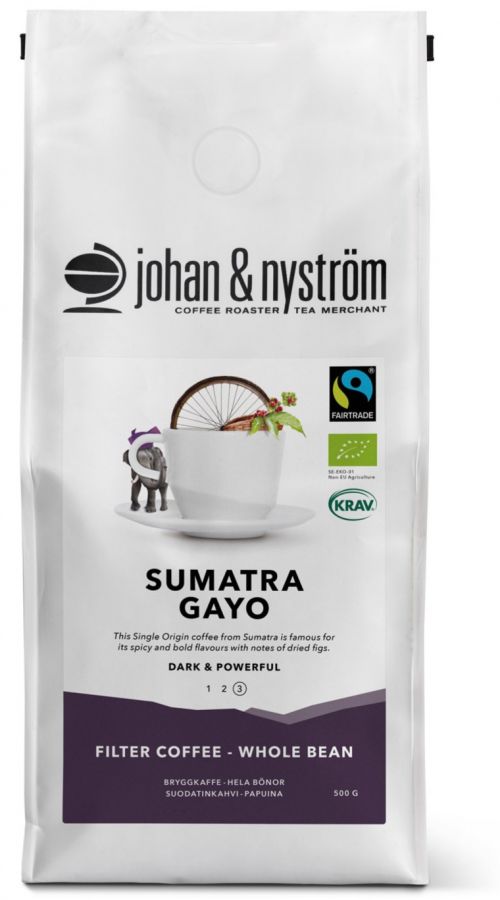 Johan & Nyström Sumatra Gayo 500 g kahvipavut