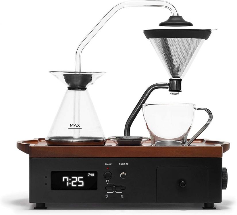 Joy Joy Resolve Barisieur Coffee & Tea Alarm Clock, musta