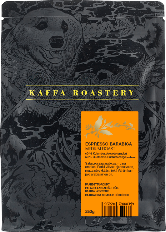Kaffa Kaffa Roastery Espresso Barabica 250 g kahvipavut
