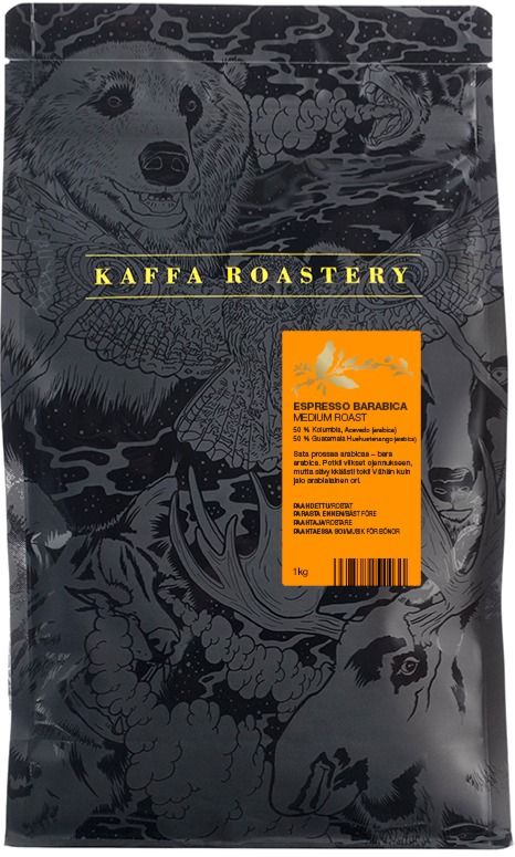 Kaffa Kaffa Roastery Espresso Barabica 1 kg kahvipavut