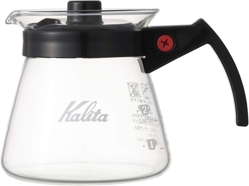 Kalita Kalita Glass Server N With Black Handle 300 ml