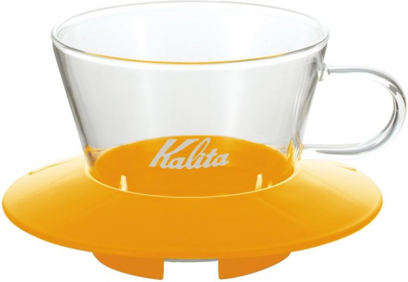 Kalita Kalita Wave #155 Glass Dripper lasinen suodatinsuppilo, keltainen