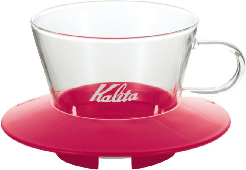 Kalita Kalita Wave #155 Glass Dripper lasinen suodatinsuppilo, pinkki