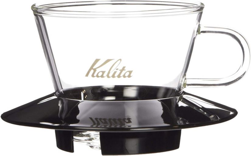 Kalita Wave #155 Glass Dripper lasinen suodatinsuppilo, musta