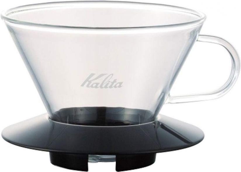 Kalita Kalita Wave #185 Glass Dripper lasinen suodatinsuppilo, musta