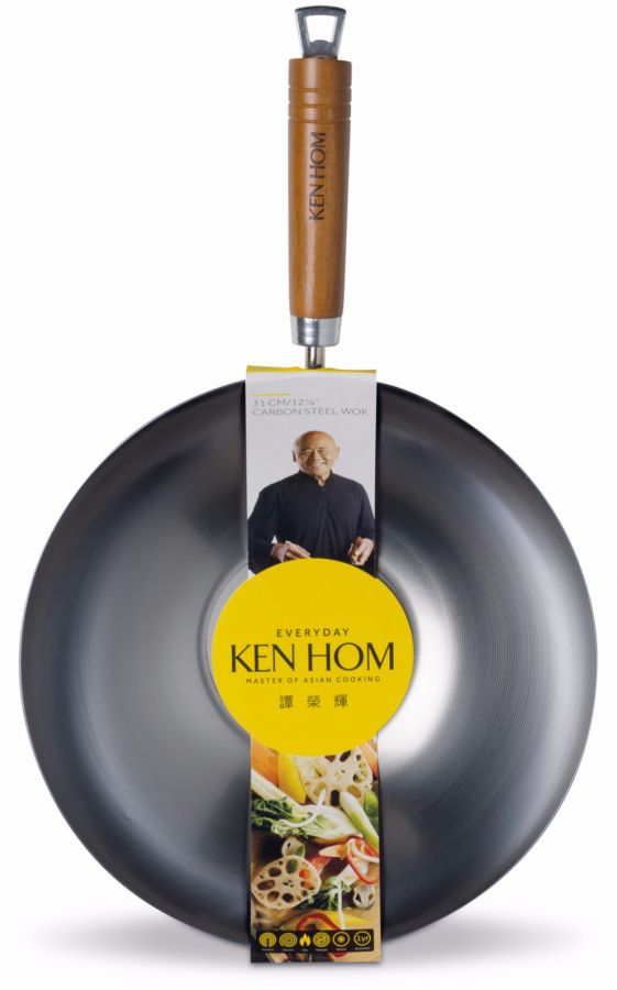 Ken Ken Hom Everyday wokkipannu 31 cm hiiliterästä