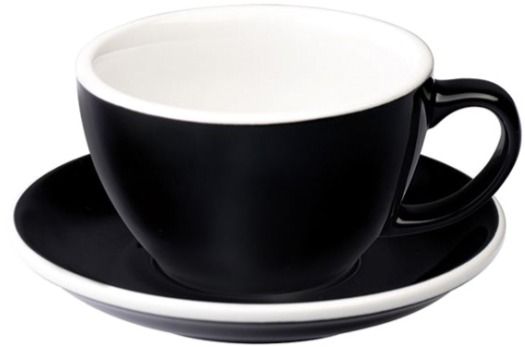 Loveramics Loveramics Egg Black Cafe Latte Cup 300 ml