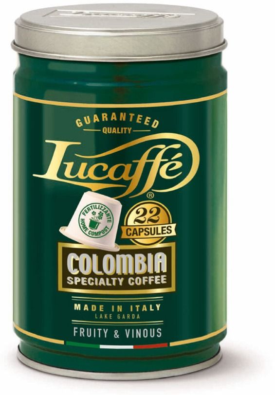 Lucaffé Colombia Biodegradable Nespresso Compatible Coffee Capsules 22 pcs