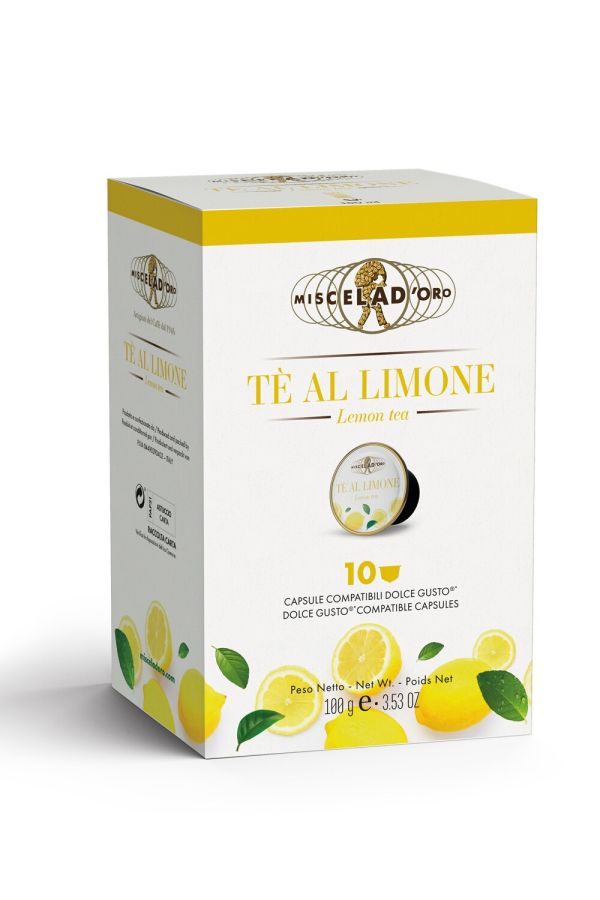 Miscela d'Oro Lemon Tea - Dolce Gusto®-kompatibla citronte-kapslar 10 st.