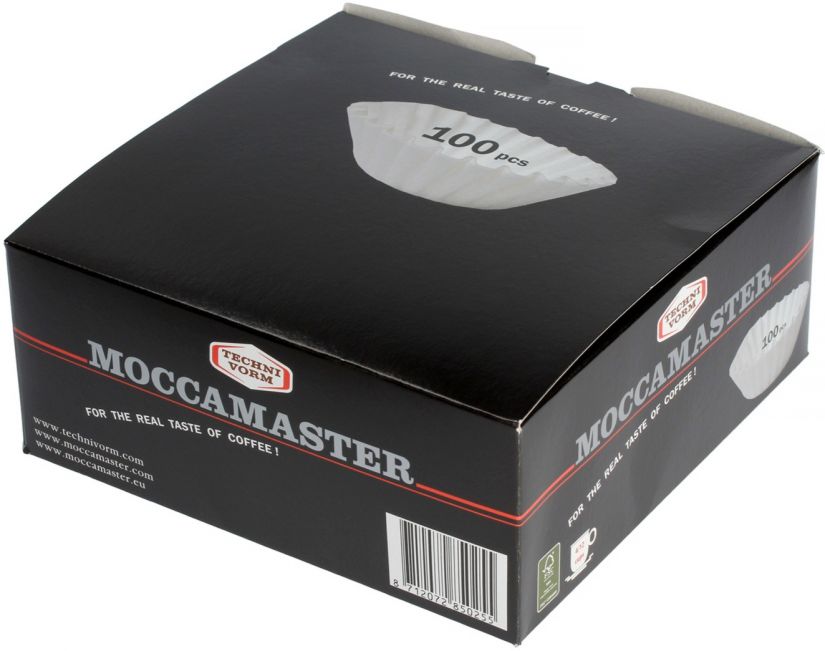 Moccamaster kaffefilter i syreblekt 110 mm papper 100 st