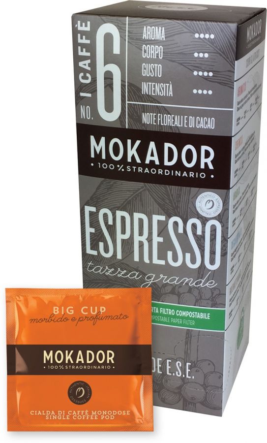 Mokador Mokador Big Cup Tazza Grande espresso pods 20 st