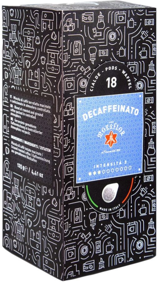 Mokaflor Decaffeinato koffeinfria E.S.E. espressopods 18 st.