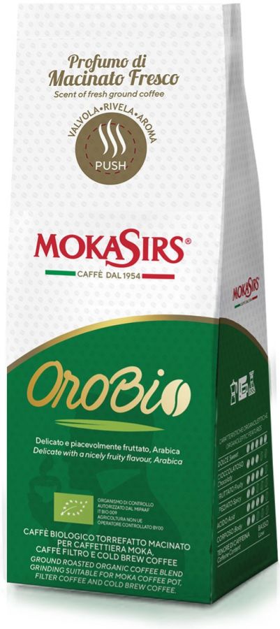 MokaSirs OroBio 180 g jauhettu luomukahvi