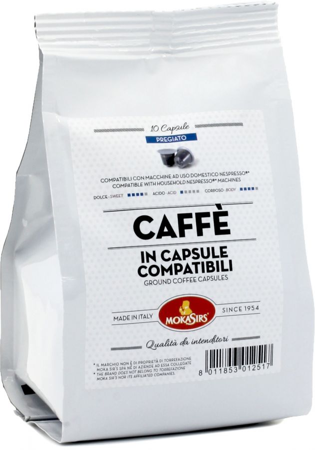 MokaSirs MokaSirs Pregiato Nespresso-yhteensopiva kahvikapseli 10 kpl