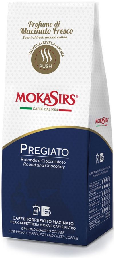 MokaSirs Pregiato jauhettu kahvi 180 g