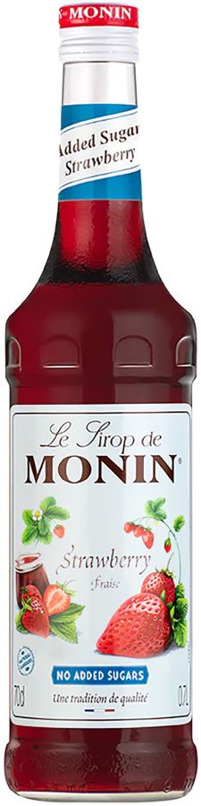 Monin Strawberry Syrup - No Added Sugars 700 ml