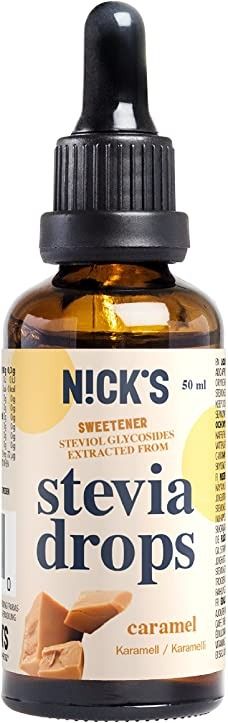 Nutri-Nick Stevia Drops sötningsmedel, karamell 50 ml
