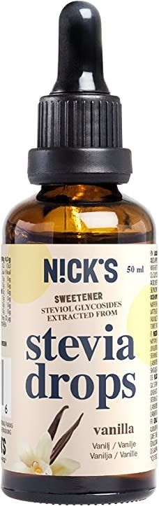Nutri-Nick Stevia Drops makeutusaine, vanilja 50 ml