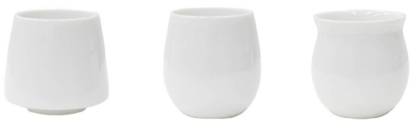 Origami Origami Flavour Tasting Cup Set, 3 pcs White