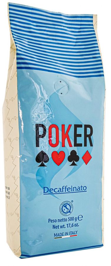 Poker Poker Decaffeinato kofeiinittomat kahvipavut 500 g