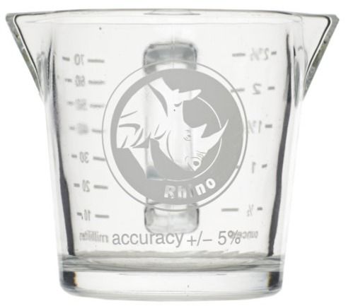 Rhinowares Rhinowares Double Shot Glass with Handle 70 ml