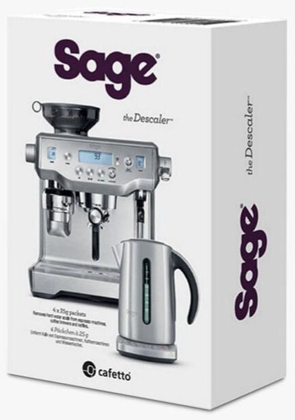 Sage espressokeittimen kalkinpoistoaine, 4 x 25 g