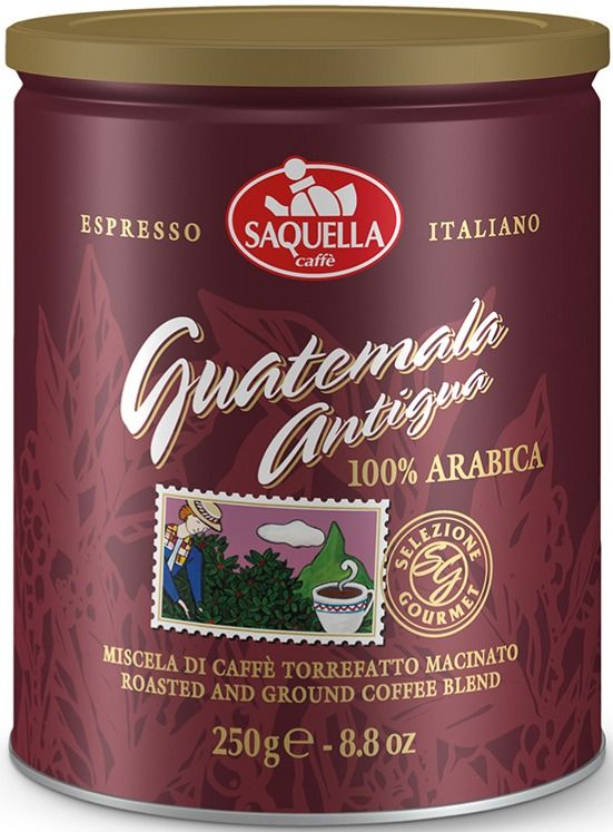Saquella Gourmet Guatemala Antigua 250 g Ground Coffee Crema