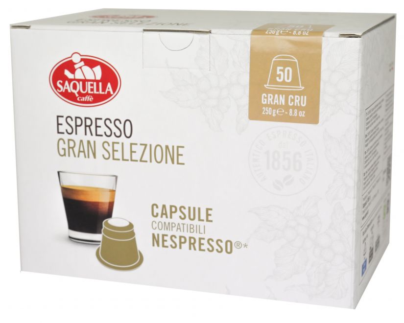 Saquella Saquella Gran Cru Nespresso-kompatibel kaffekapsel 50 st