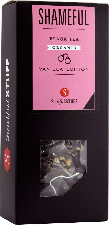 Soulful Soulful Stuff Shameful musta tee, 15 teepussia