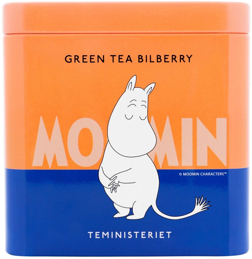 Teministeriet Moomin Green Tea Bilberry löst te 100 g
