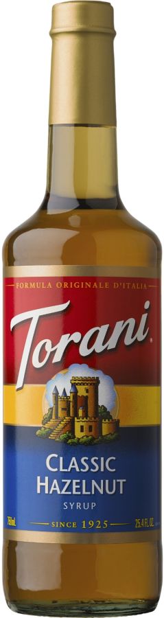 Torani Classic Hazelnut Syrup 750 ml