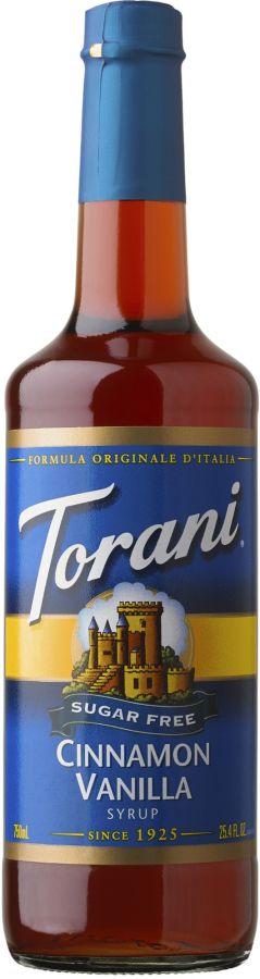Torani Sugar Free Cinnamon Vanilla sokeriton makusiirappi 750 ml