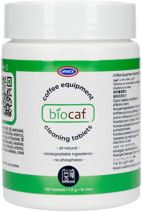 Urnex Biocaf Coffee Equipment Cleaning Tablets 120 pcs