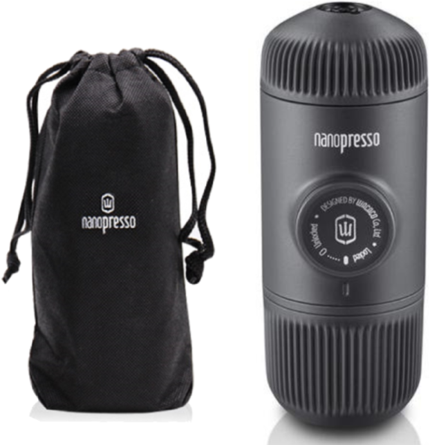 Wacaco Wacaco Nanopresso kannettava espressokeitin + säilytyspussi, harmaa
