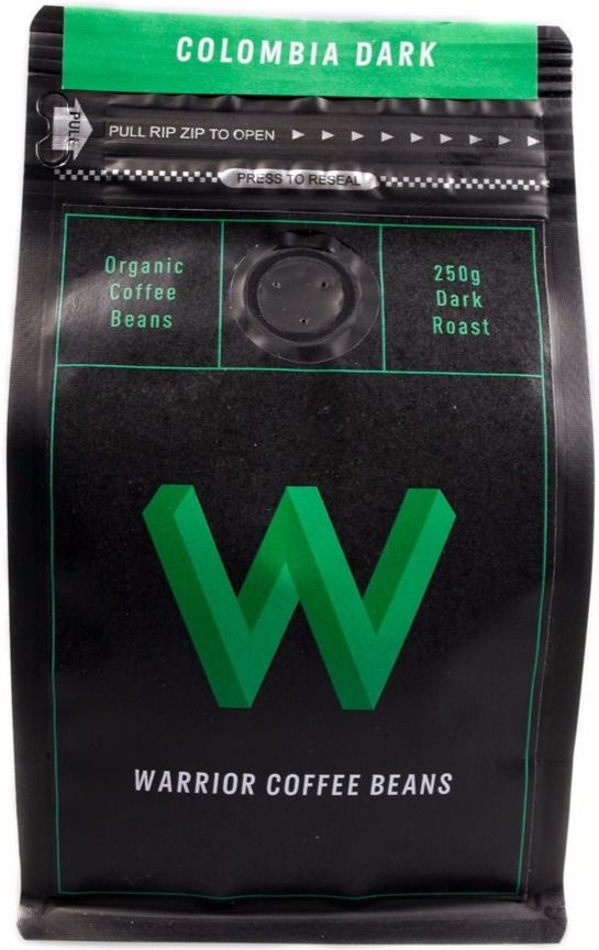 Warrior Warrior Coffee Colombia Dark 250 g coffee beans
