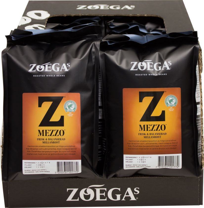 Zoégas Zoégas Mezzo 8 x 450 g kahvipavut tukkupakkaus