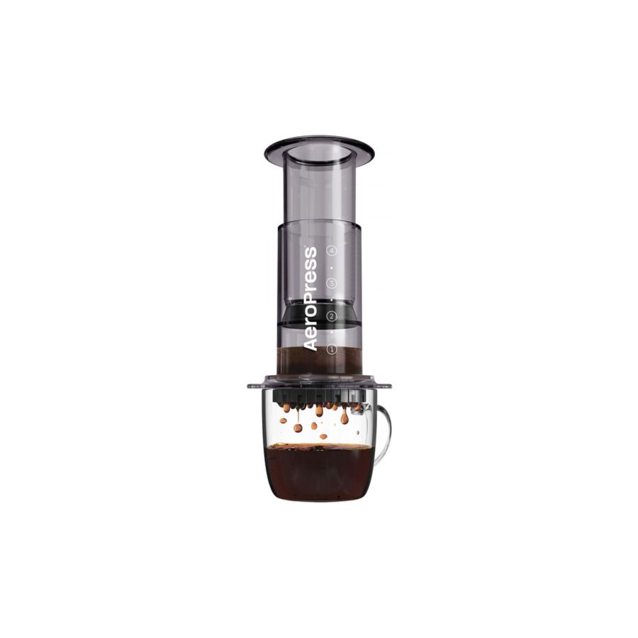 AeroPress Clear kahvinkeitin, savunharmaa