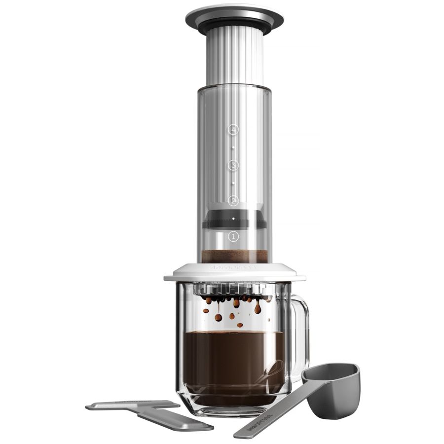 AeroPress Premium kahvinkeitin, valkoinen
