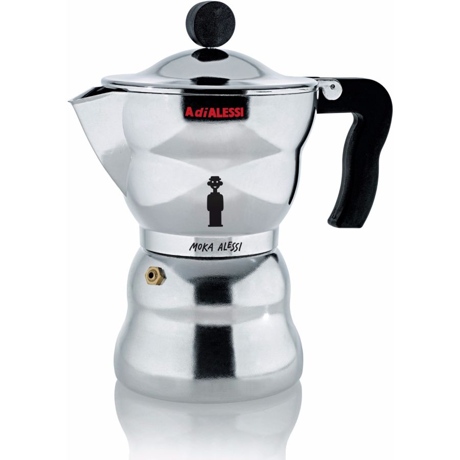 Moka Alessi AAM33 Stovetop Espresso Coffee Maker, 6 Cups