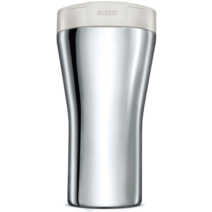 Alessi GIA24 Caffa Double Walled Travel Mug 400 ml, White