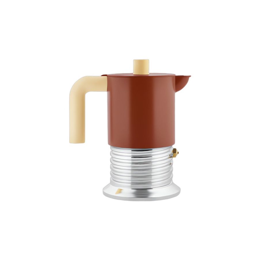 Alessi Vite PM01/6 BR mutteripannu induktioliedelle 6 kuppia, ruskea