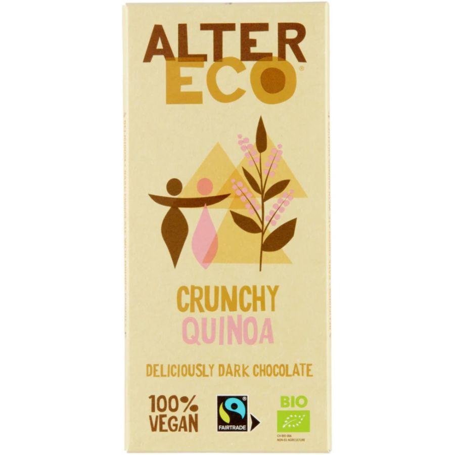 Alter Eco rapea quinoa & tumma suklaa 60% 100 g