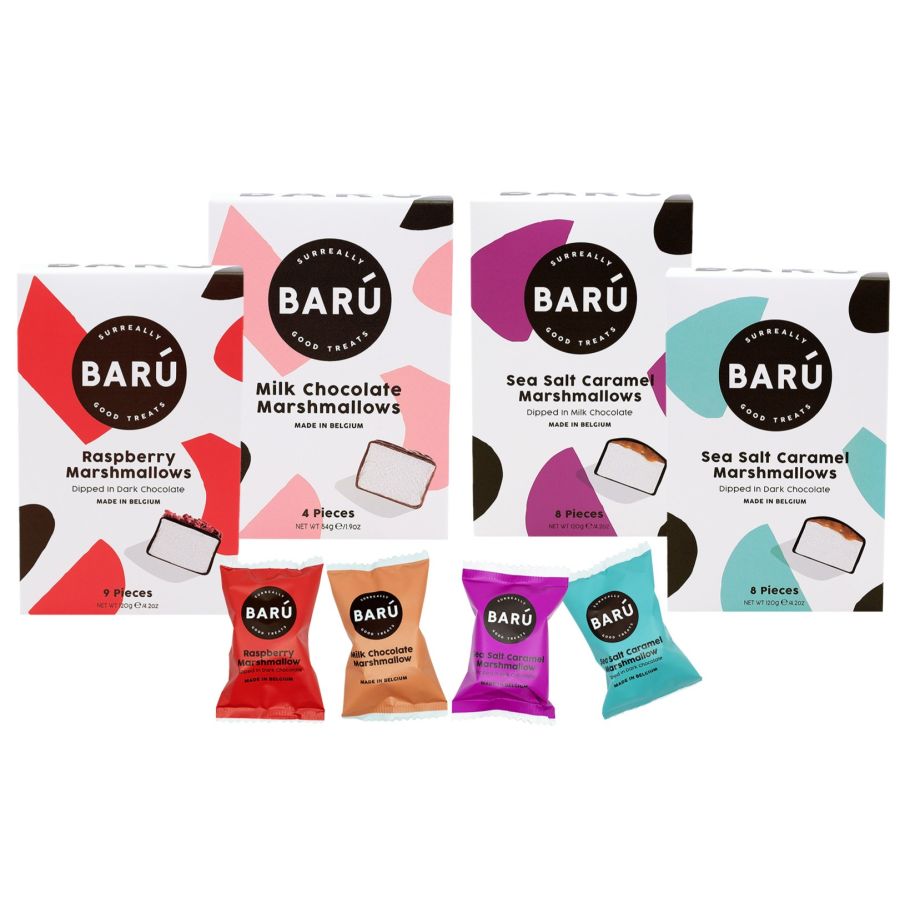 Barú Marshmallow vaahtokarkit 4 x 120 g