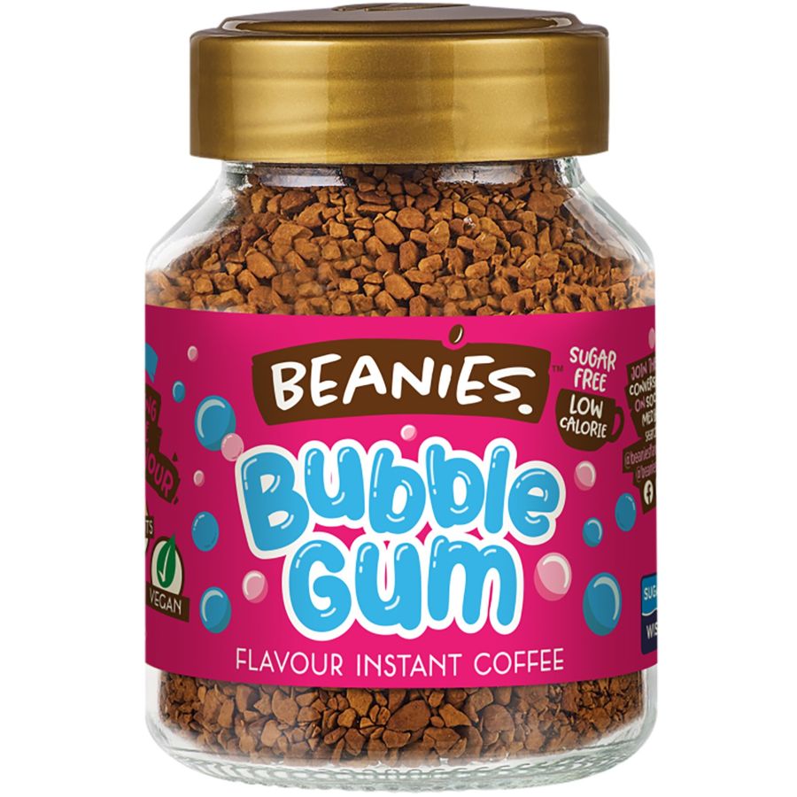 Beanies Bubble Gum maustettu pikakahvi 50 g