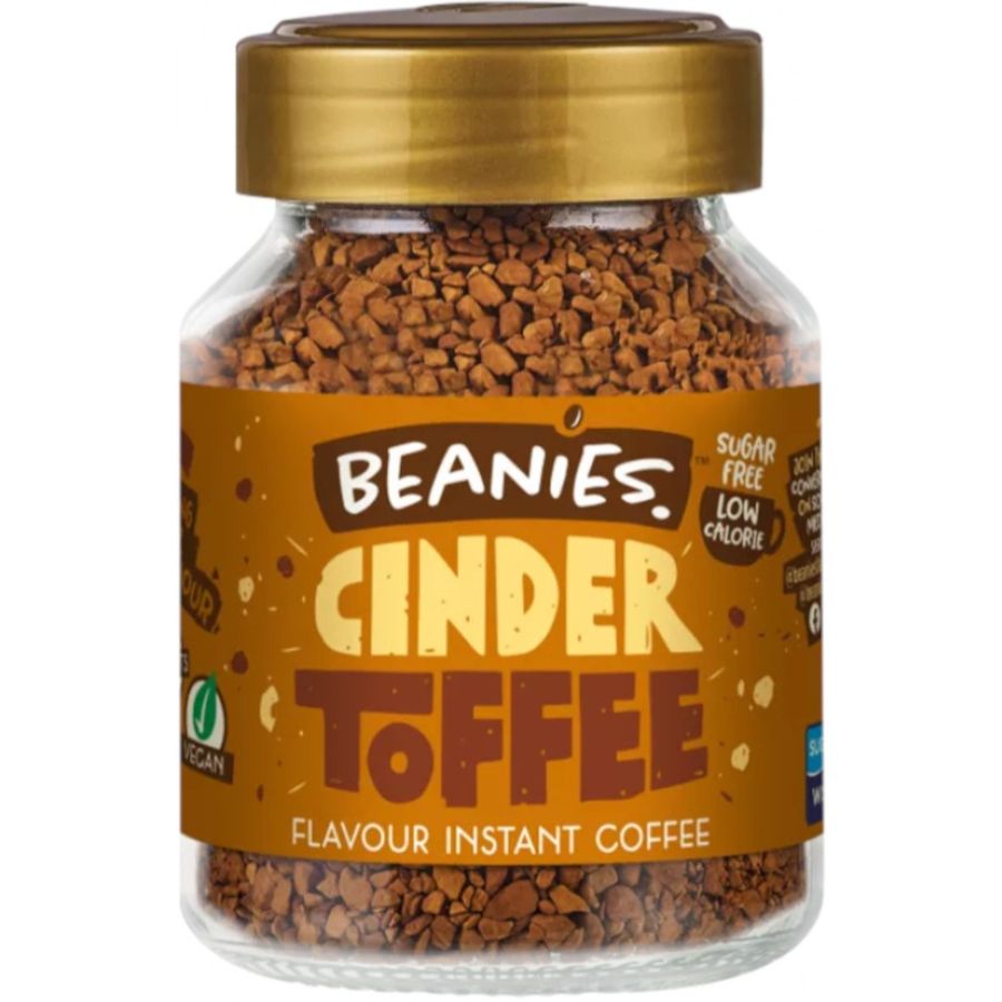Beanies Cinder Toffee smaksatt snabbkaffe 50 g