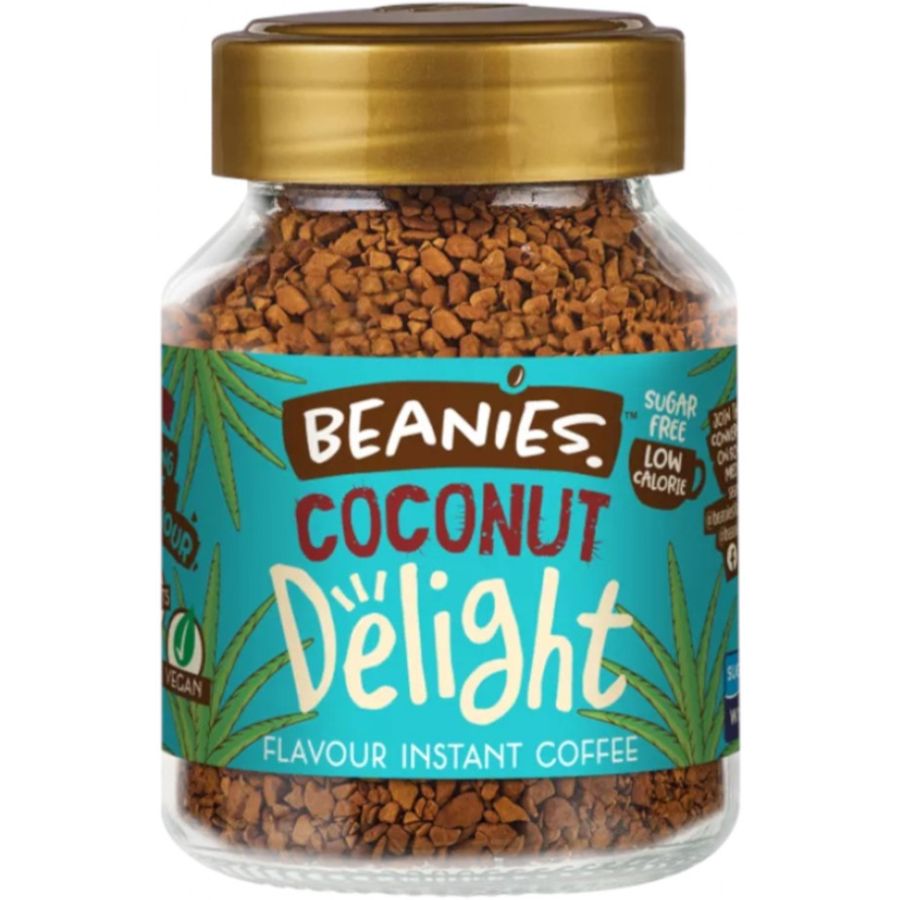 Beanies Coconut Delight smaksatt snabbkaffe 50 g