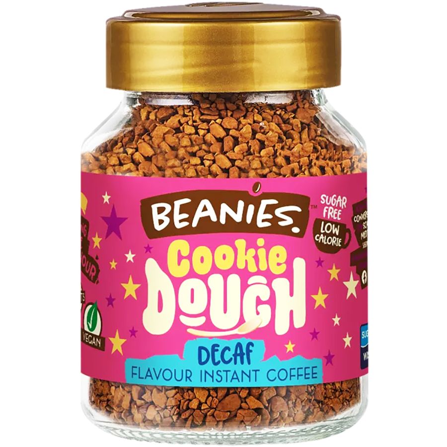 Beanies Decaf Cookie Dough koffeinfritt smaksatt snabbkaffe 50 g