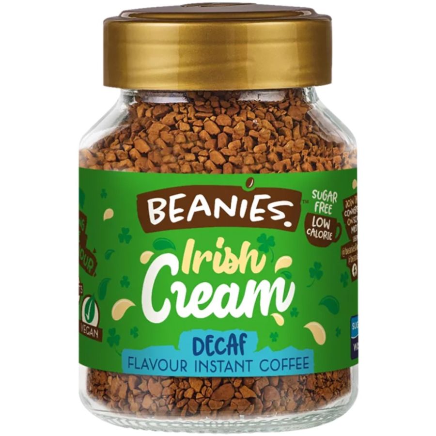 Beanies Decaf Irish Cream koffeinfritt smaksatt snabbkaffe 50 g