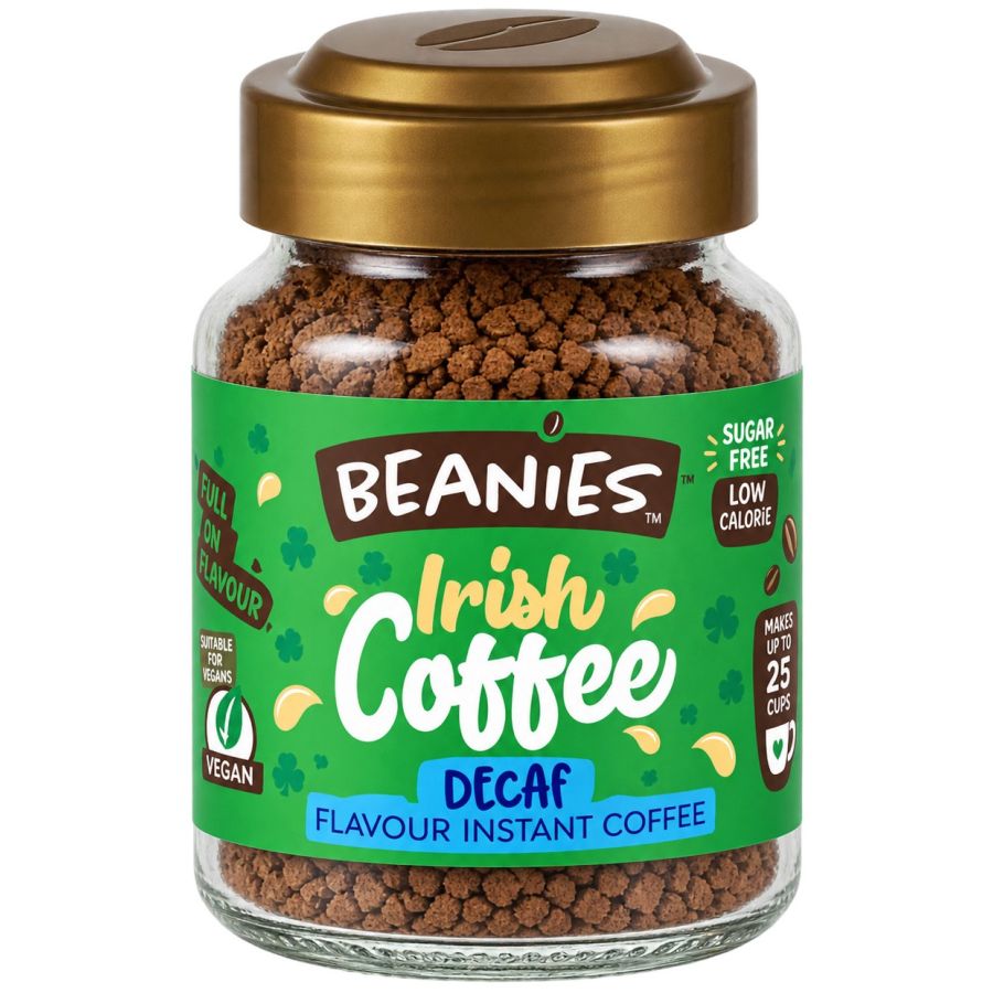 Beanies Decaf Irish Coffee kofeiiniton maustettu pikakahvi 50 g